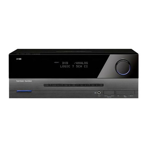 Harman Kardon AVR 142 Installation and operation manual