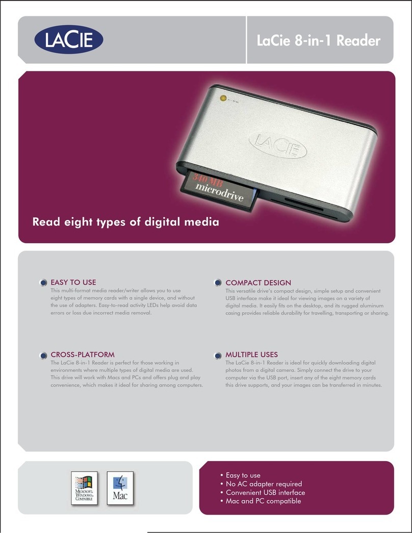 LaCie 8-in-1 Reader quick guide