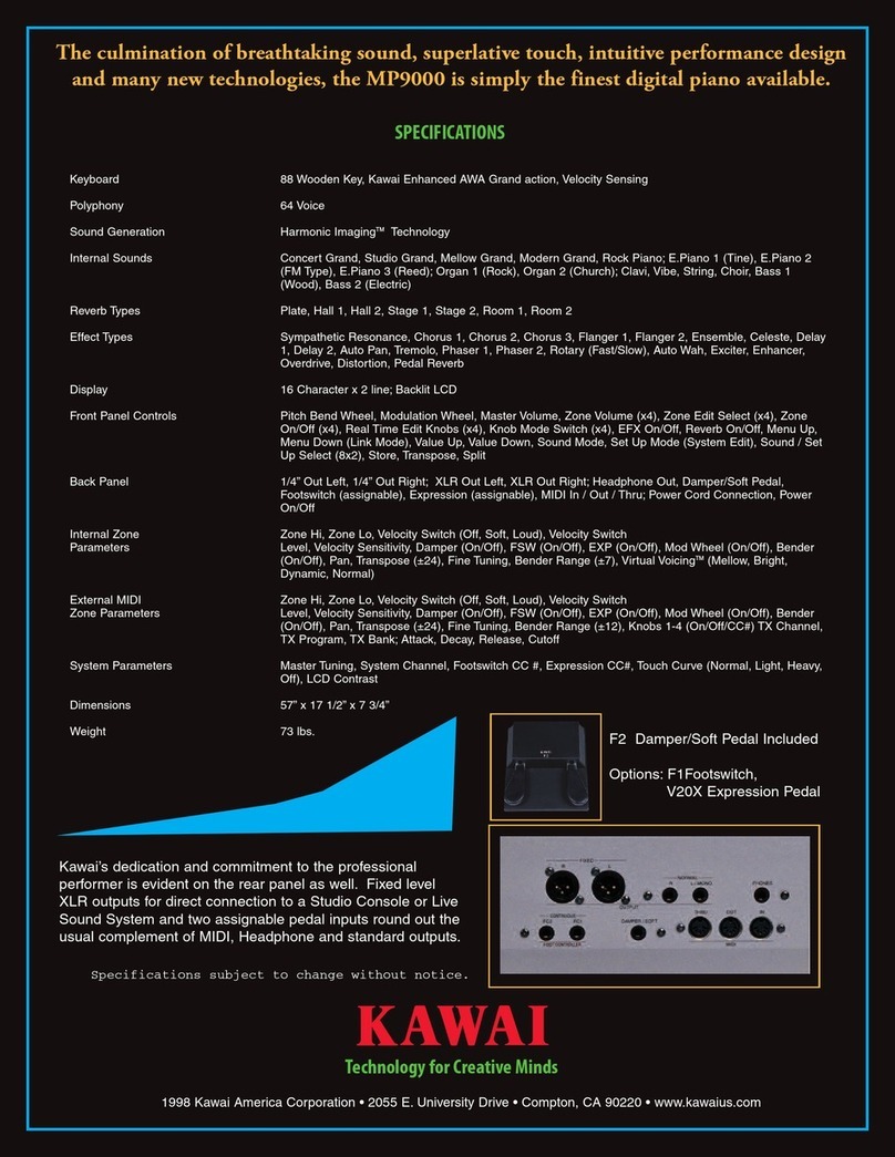 Kawai MP9000 Specifications