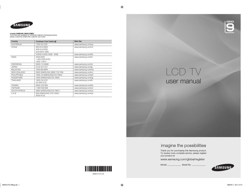 Samsung LCD TV User manual
