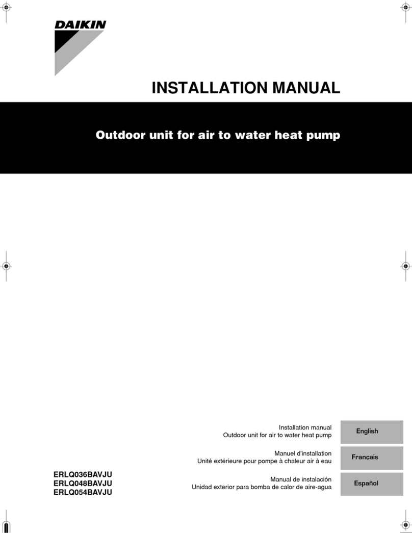 Daikin ERLQ036BAVJU User manual