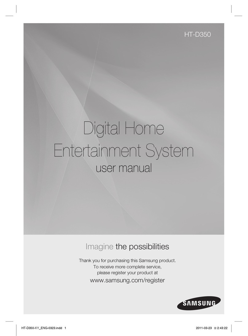 Samsung HT-D350 User manual Samsung HT-D350 User manual