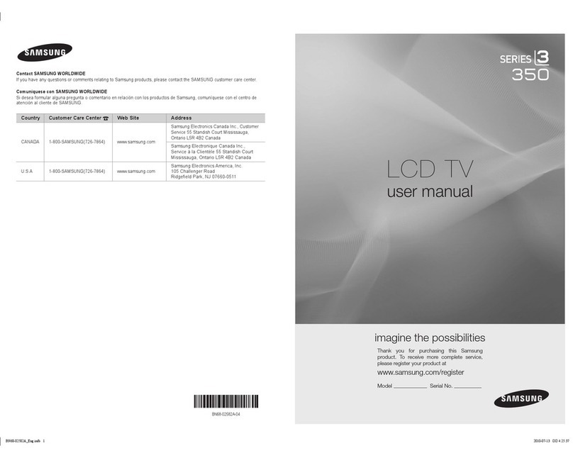 Samsung LCD TV User manual