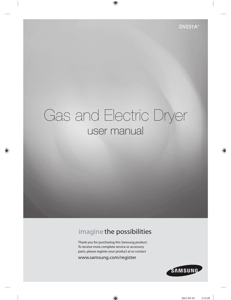 Samsung DV231A Series User manual Samsung DV231A Series User manual