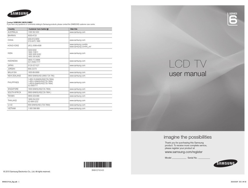 Samsung LCD TV User manual