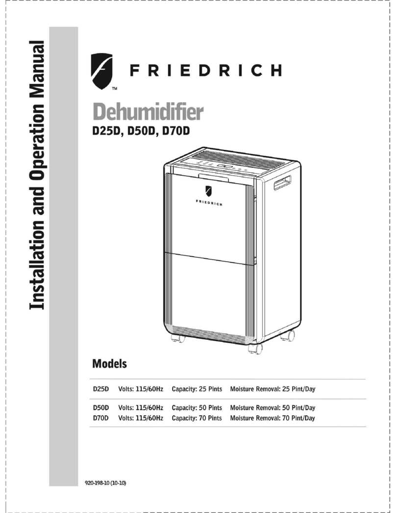 Friedrich D25D User manual