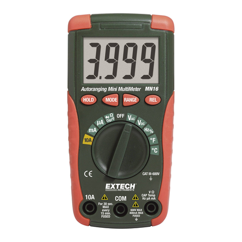 Extech Instruments MN16A User manual Extech Instruments MN16A User manual