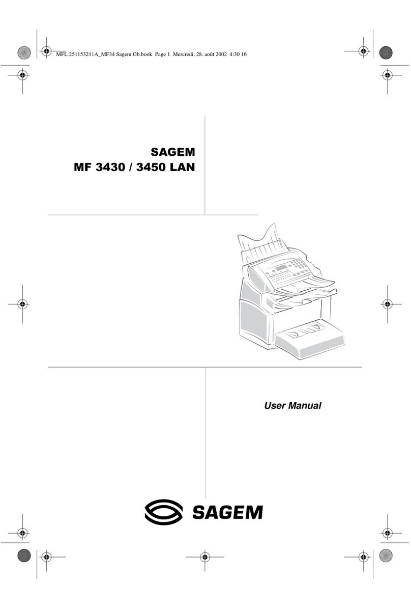 Sagem MF 3430 user manual