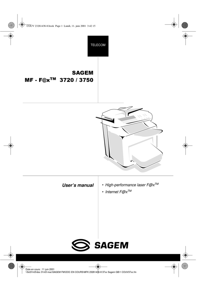 Sagem MF 3750 User manual