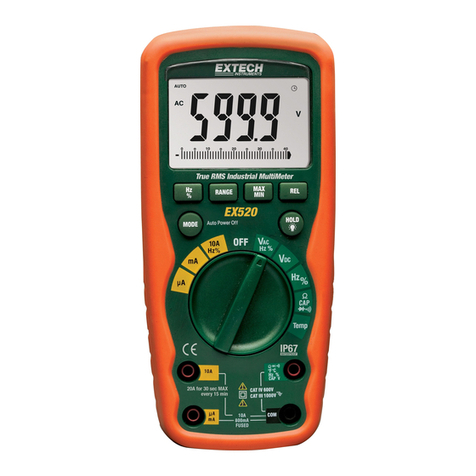 Extech Instruments EX520 User manual Extech Instruments EX520 User manual