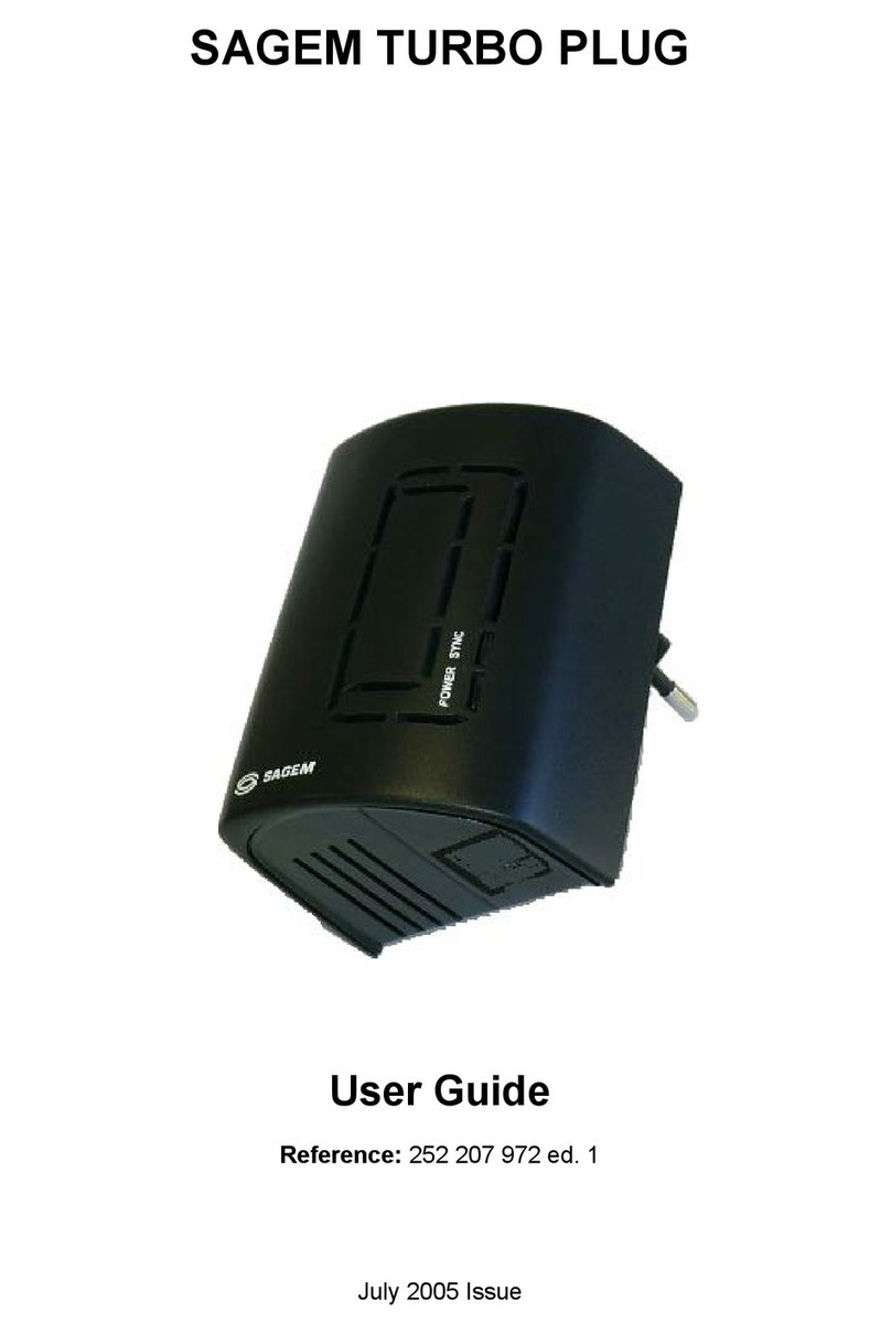 Sagem TURBO PLUG user manual