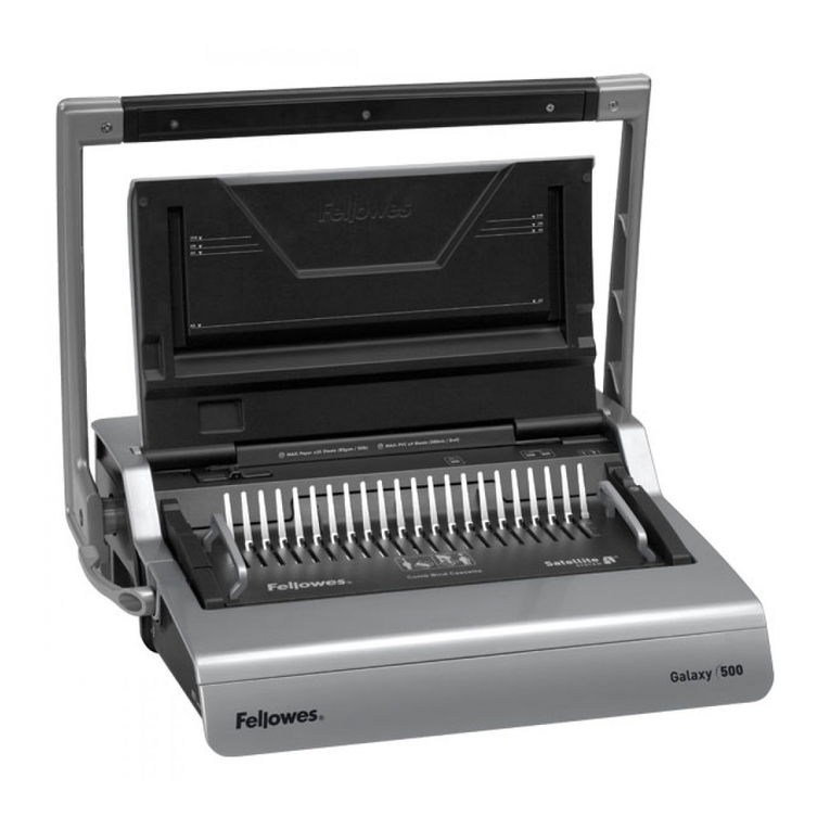 Fellowes Galaxy e500 instructions