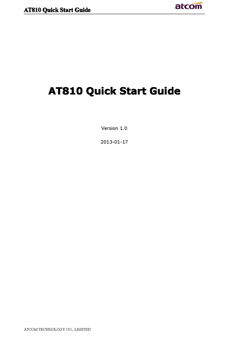 ATCOM AT810 series quick start guide