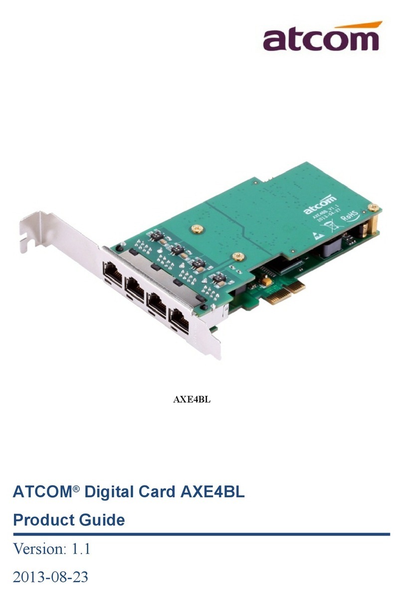 ATCOM AXE4BL Product guide