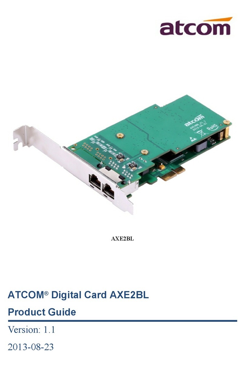 ATCOM AXE2BL Product guide