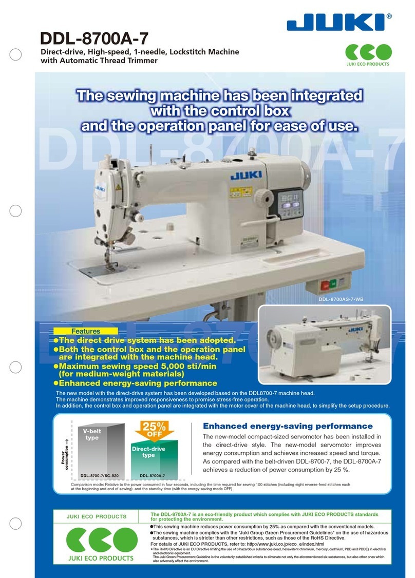 JUKI DDL-8700A-7 Specifications