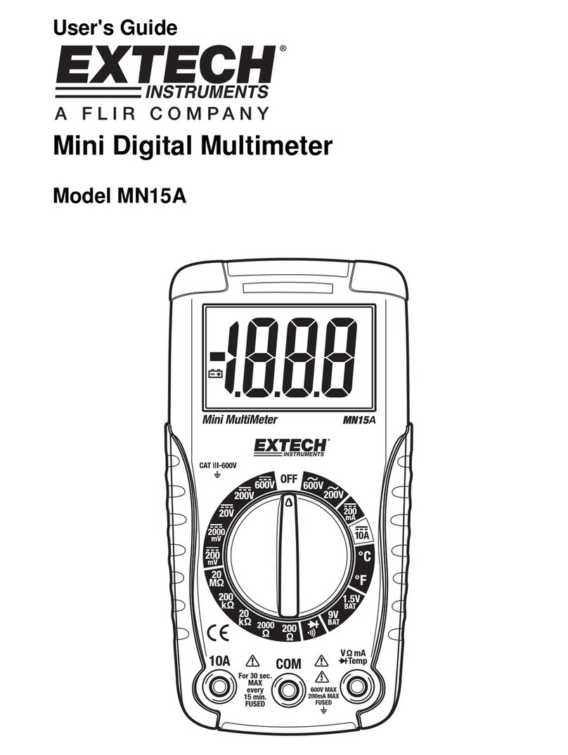 Extech Instruments MN15A User manual
