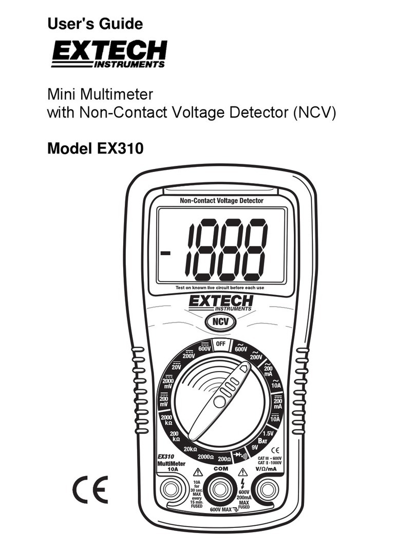 Extech Instruments EX310 User manual