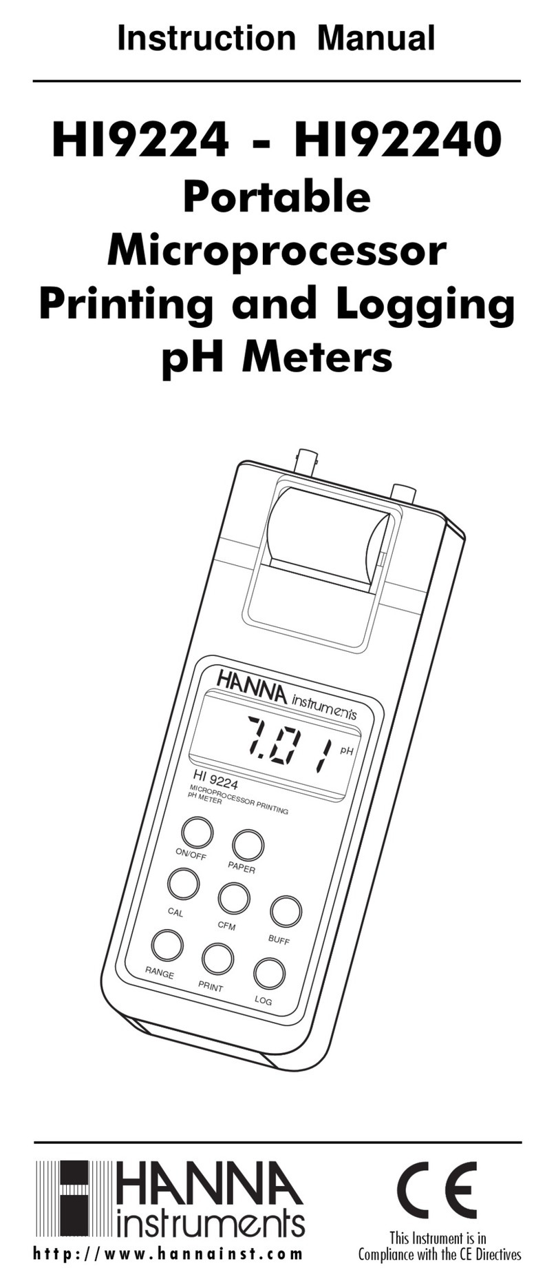 Hanna Instruments HI9224 User manual
