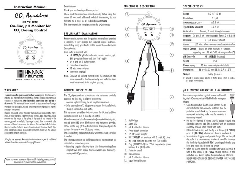 Hanna Instruments HI 981402C instruction manual