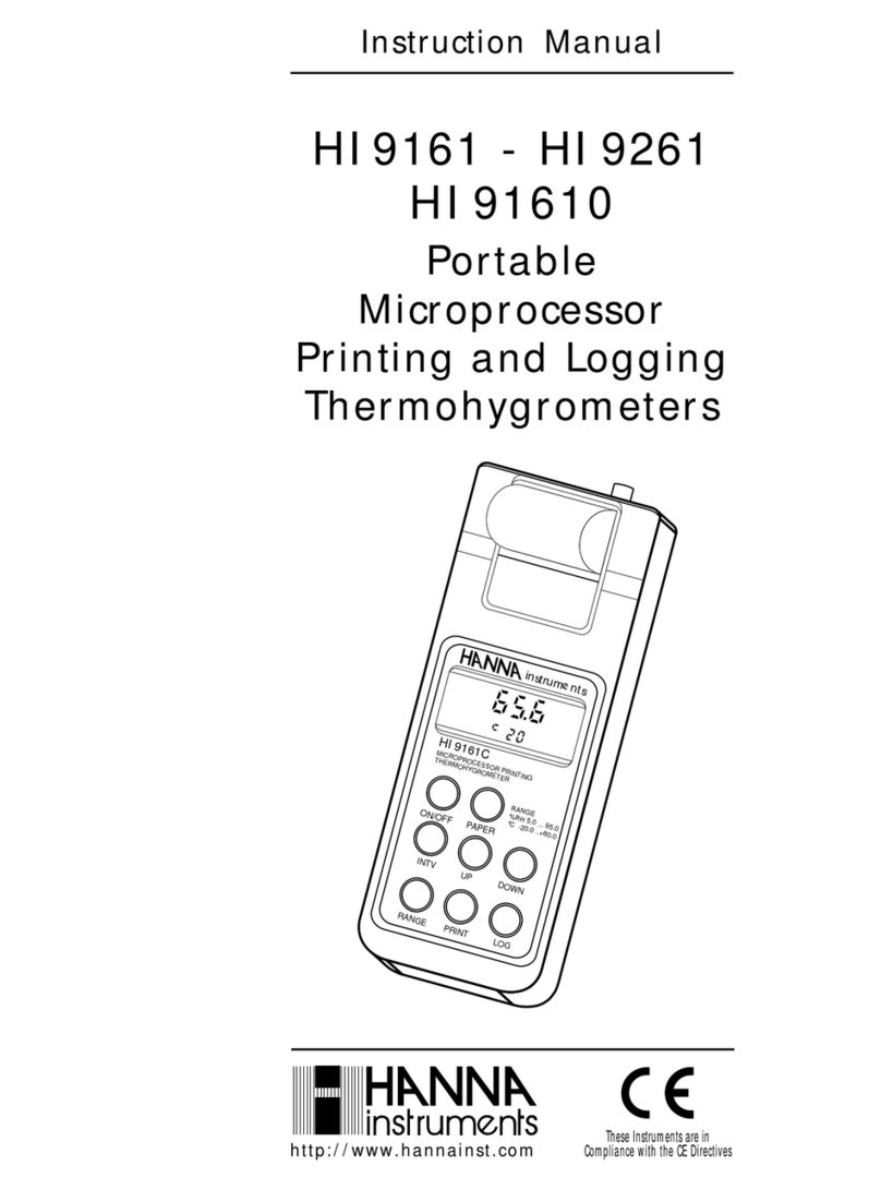 Hanna Instruments HI 9261 instruction manual