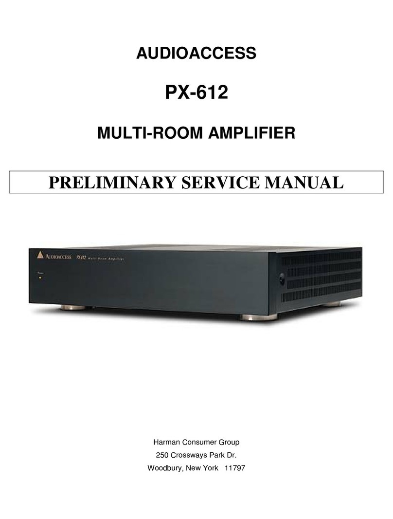 Audioaccess PX-612 Preliminary service manual