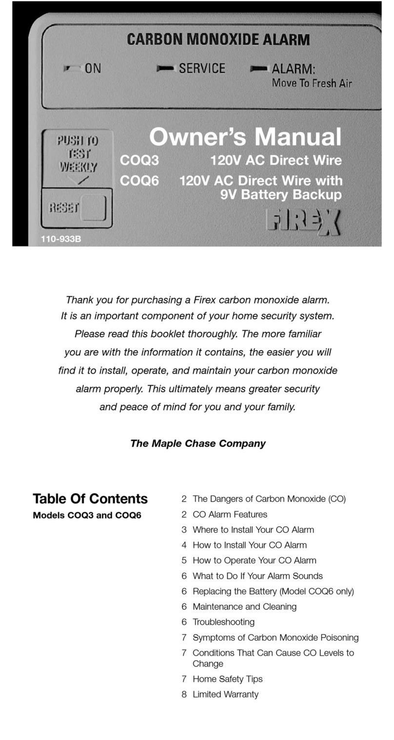Firex COQ3 User manual