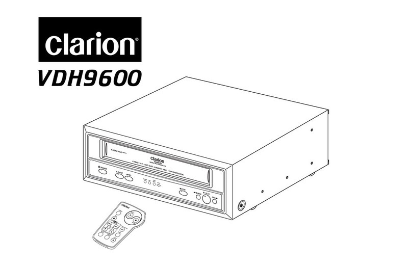 Clarion VDH9600 installation guide