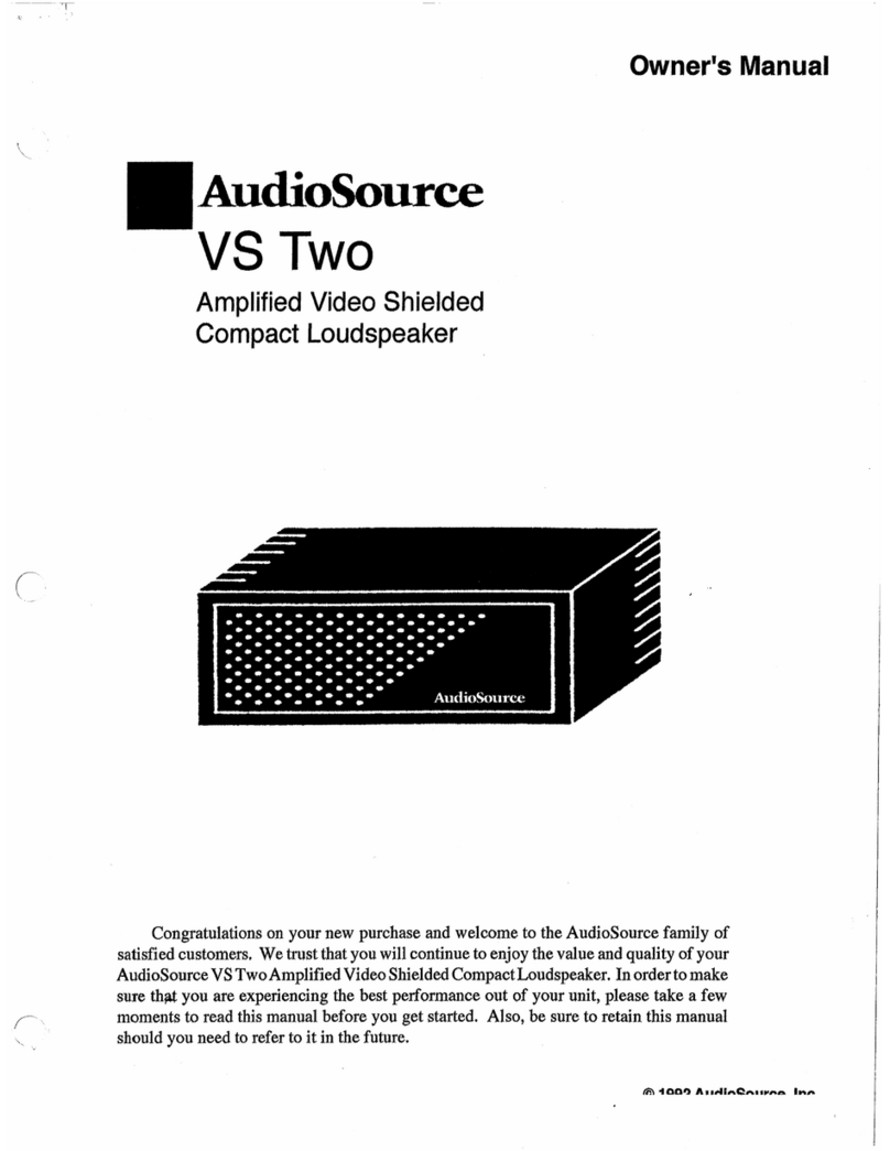AudioSource VS Two User manual