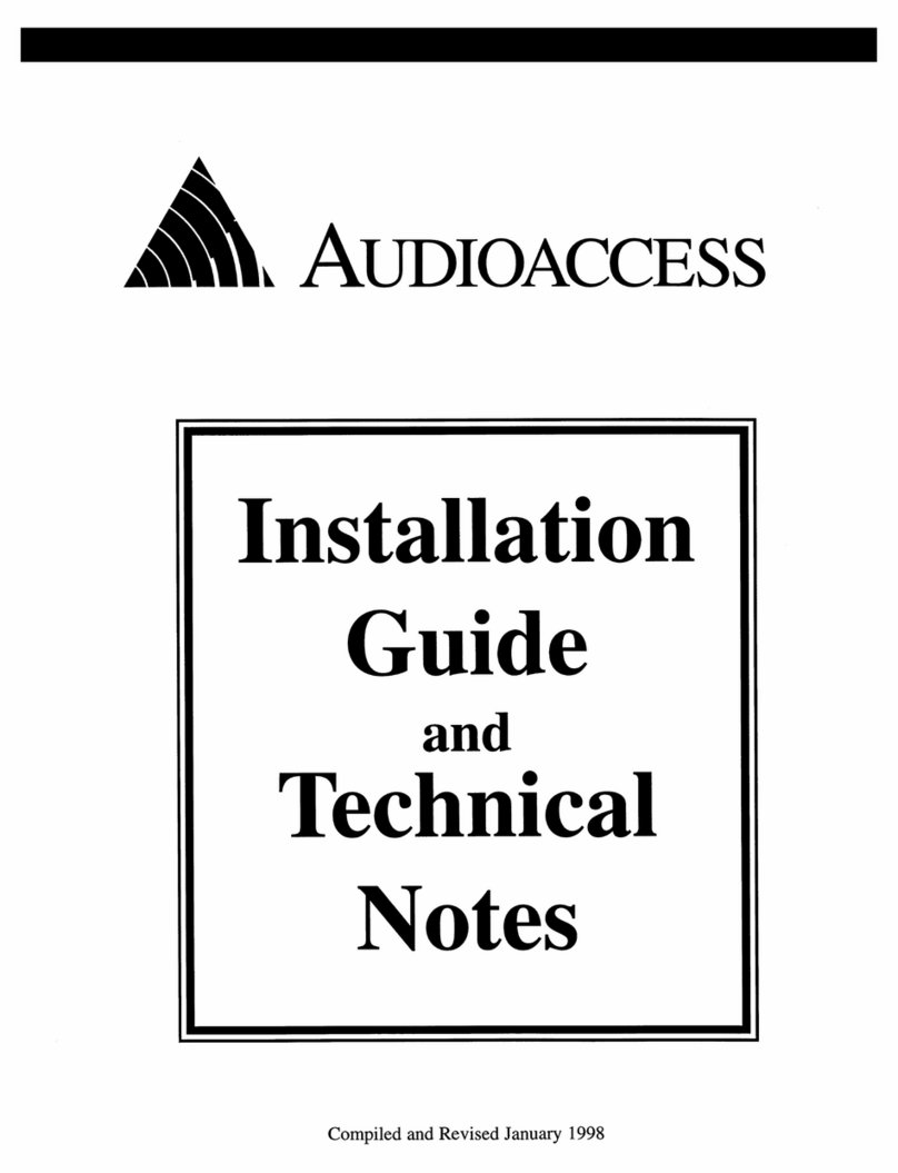 Audioaccess PX-600 installation guide