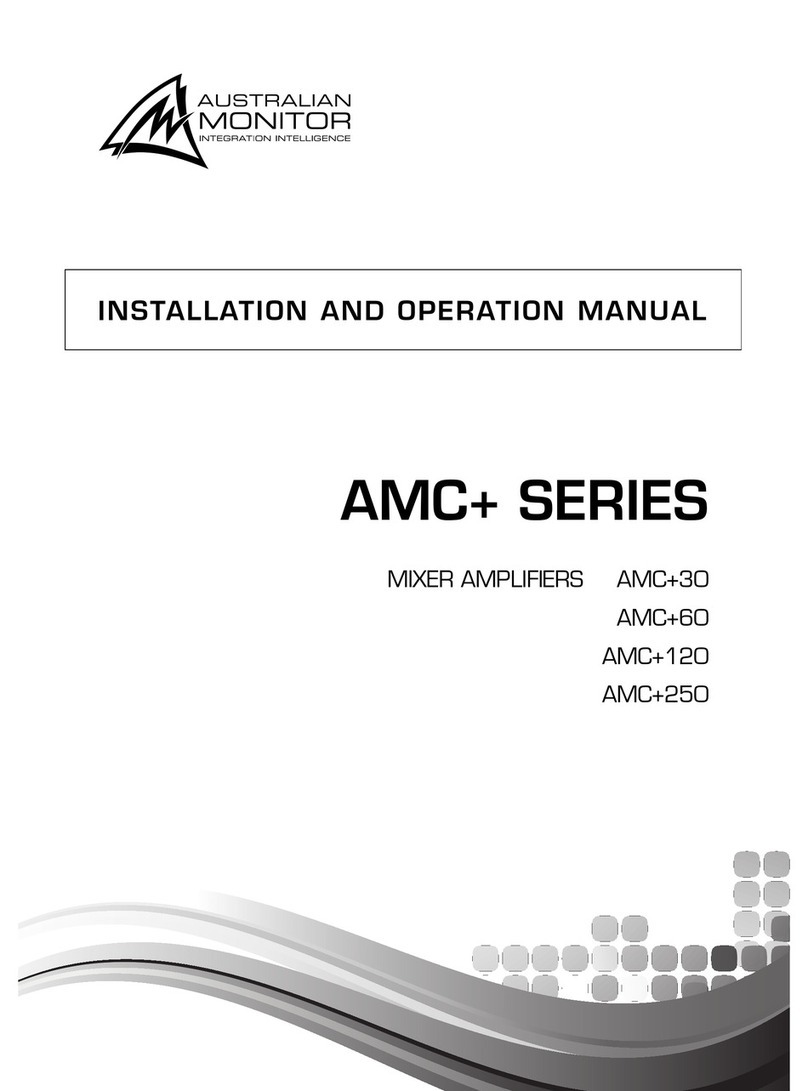 AUSTRALIAN MONITOR AMC+30 User manual