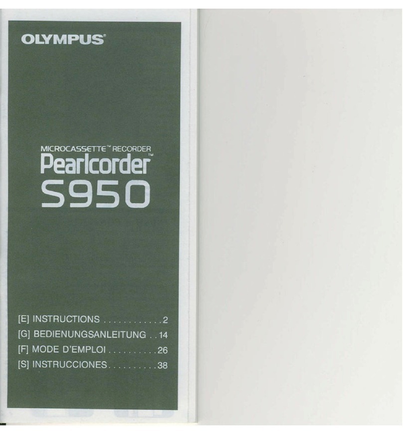 Olympus Perlcorder S950 User manual Olympus Perlcorder S950 User manual