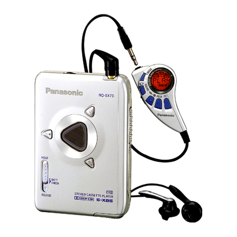 Panasonic RQ-SX73 User manual