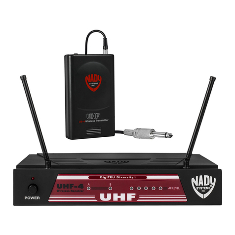 Nady Systems UHF-4 owner's manual Nady Systems UHF-4 owner's manual