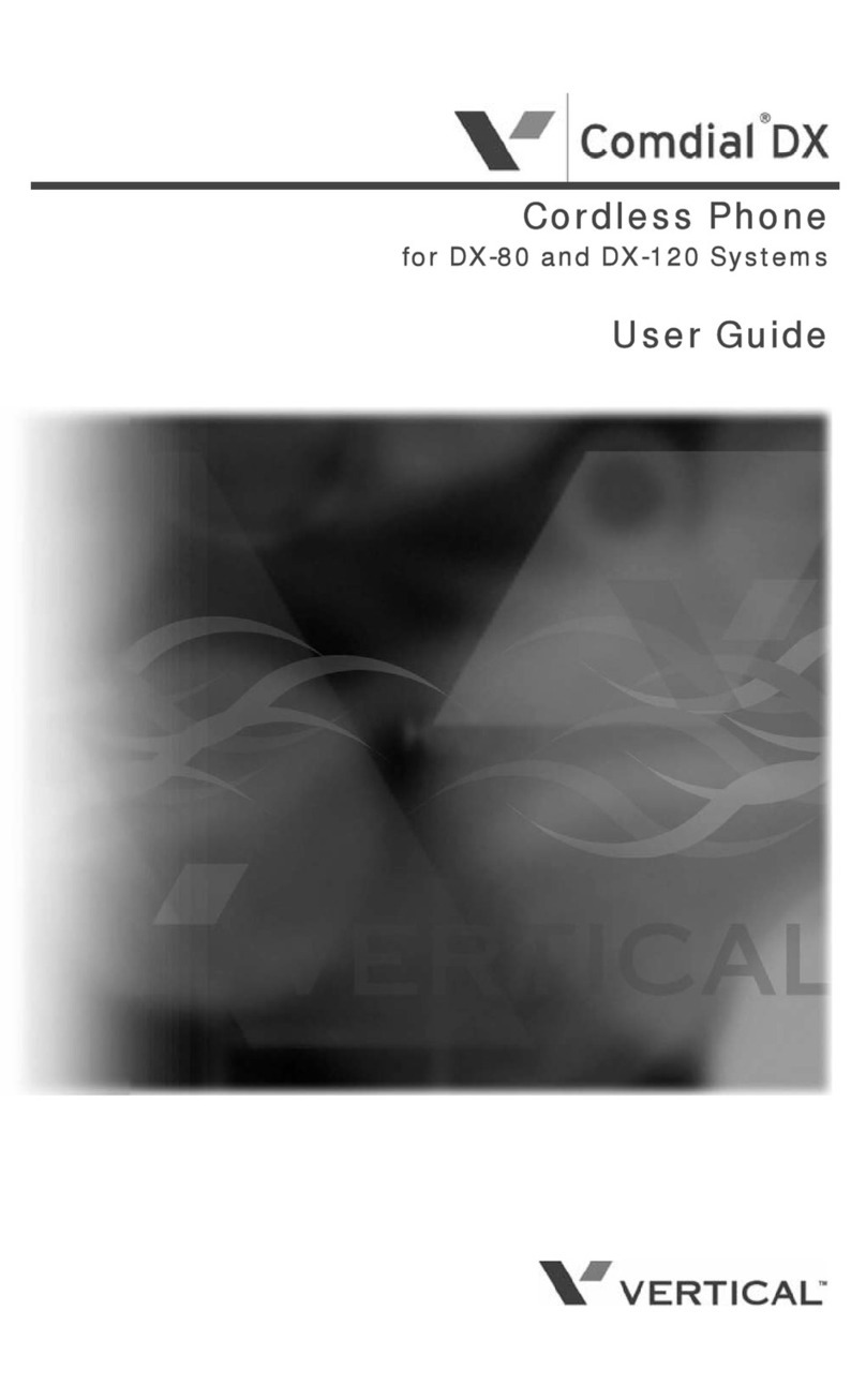 Vertical Comdial DX-80 user guide