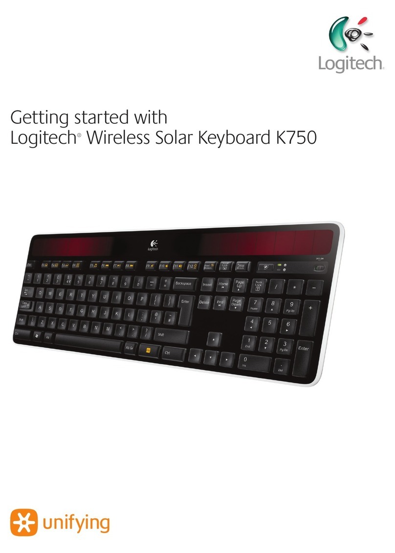 Logitech K750 User manual