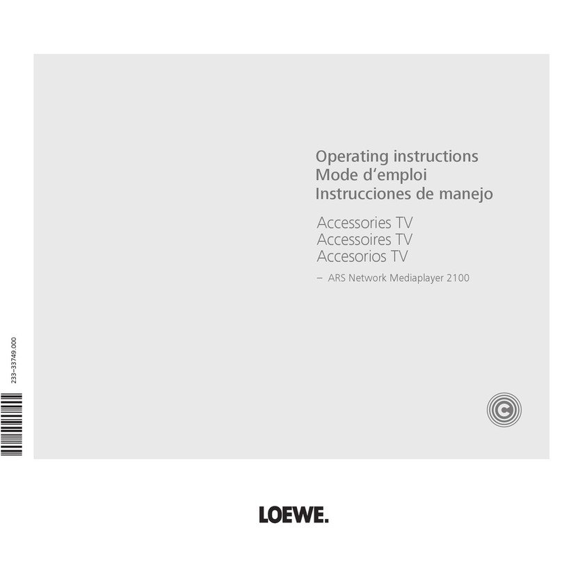 Loewe 2100 operating instructions