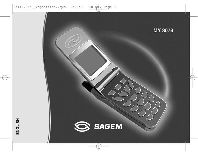 Sagem MY3078 User manual Sagem MY3078 User manual