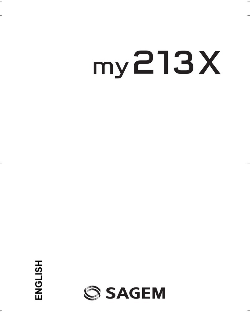 Sagem MY213X User manual