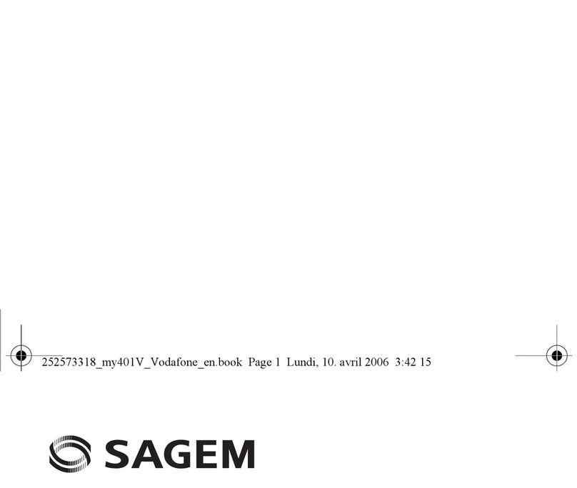 Sagem MY401V User manual
