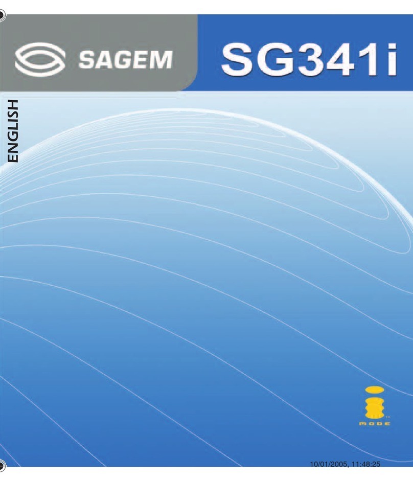 Sagem SG341I User manual