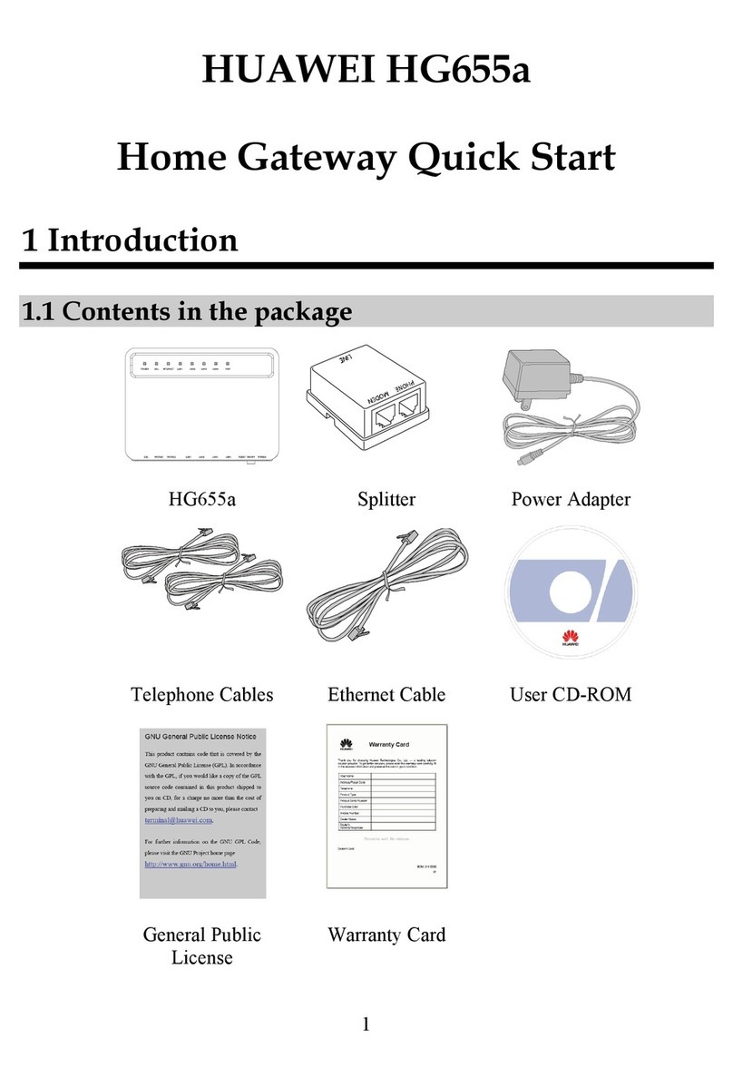 Huawei HG655a User manual