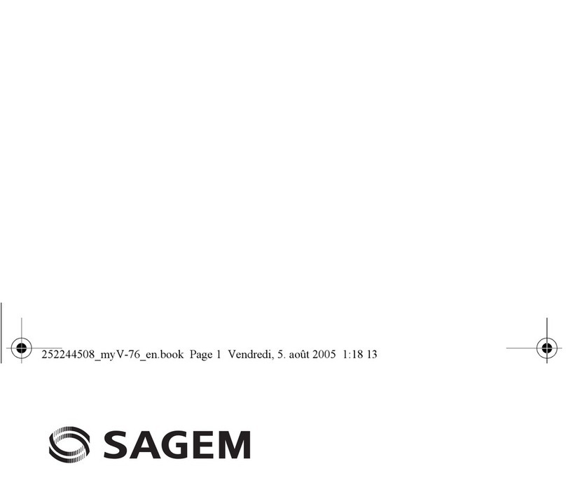 Sagem MYV-76 User manual