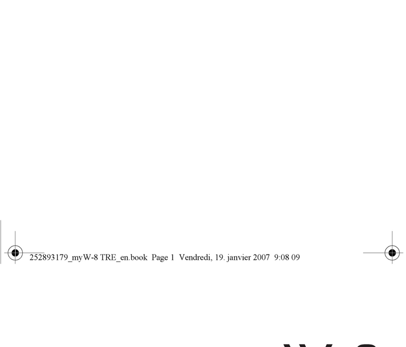 Sagem MYW-8 User manual