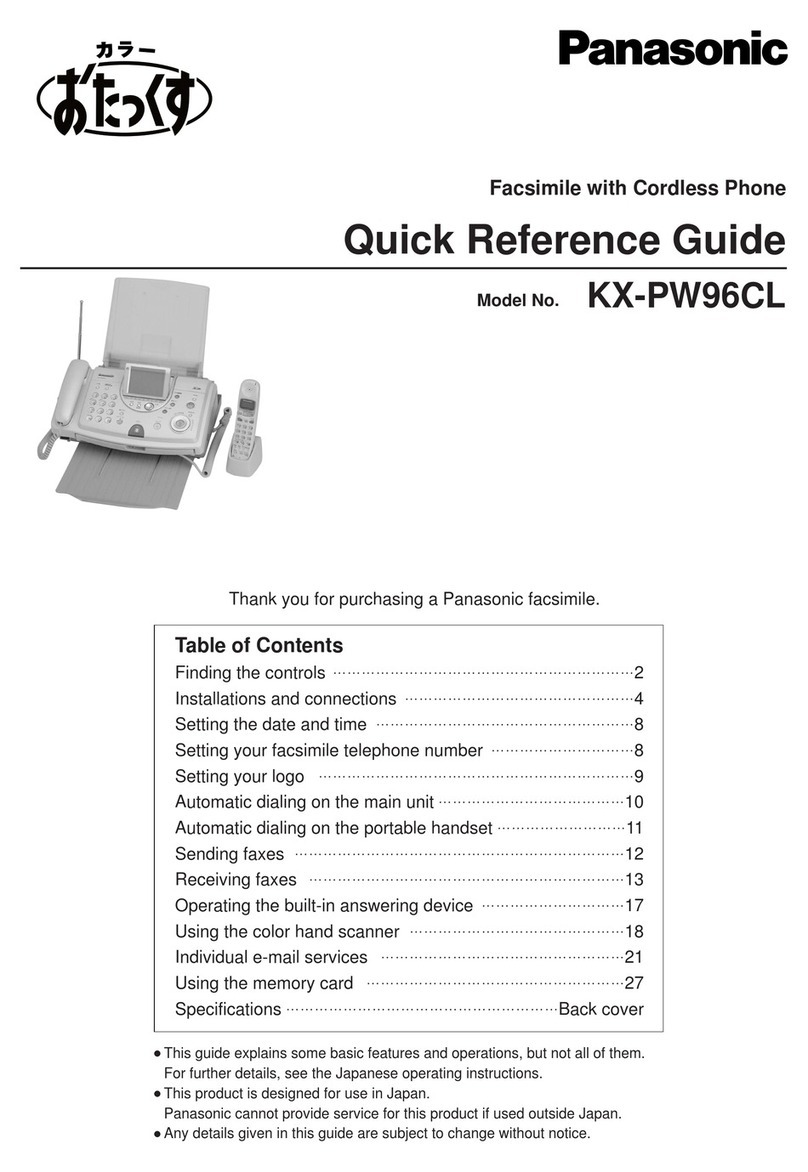 Panasonic KX-PW96CL User manual