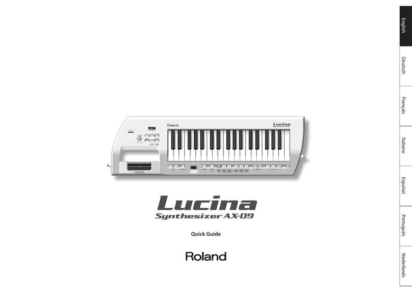 Roland Lucina AX-09 User manual