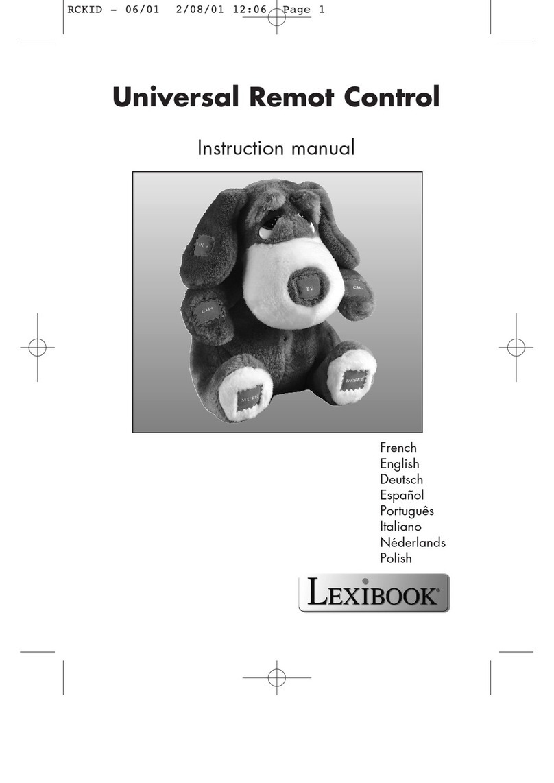 LEXIBOOK Universal Remot Control User manual