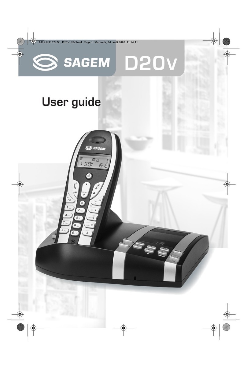 Sagem D20V User manual