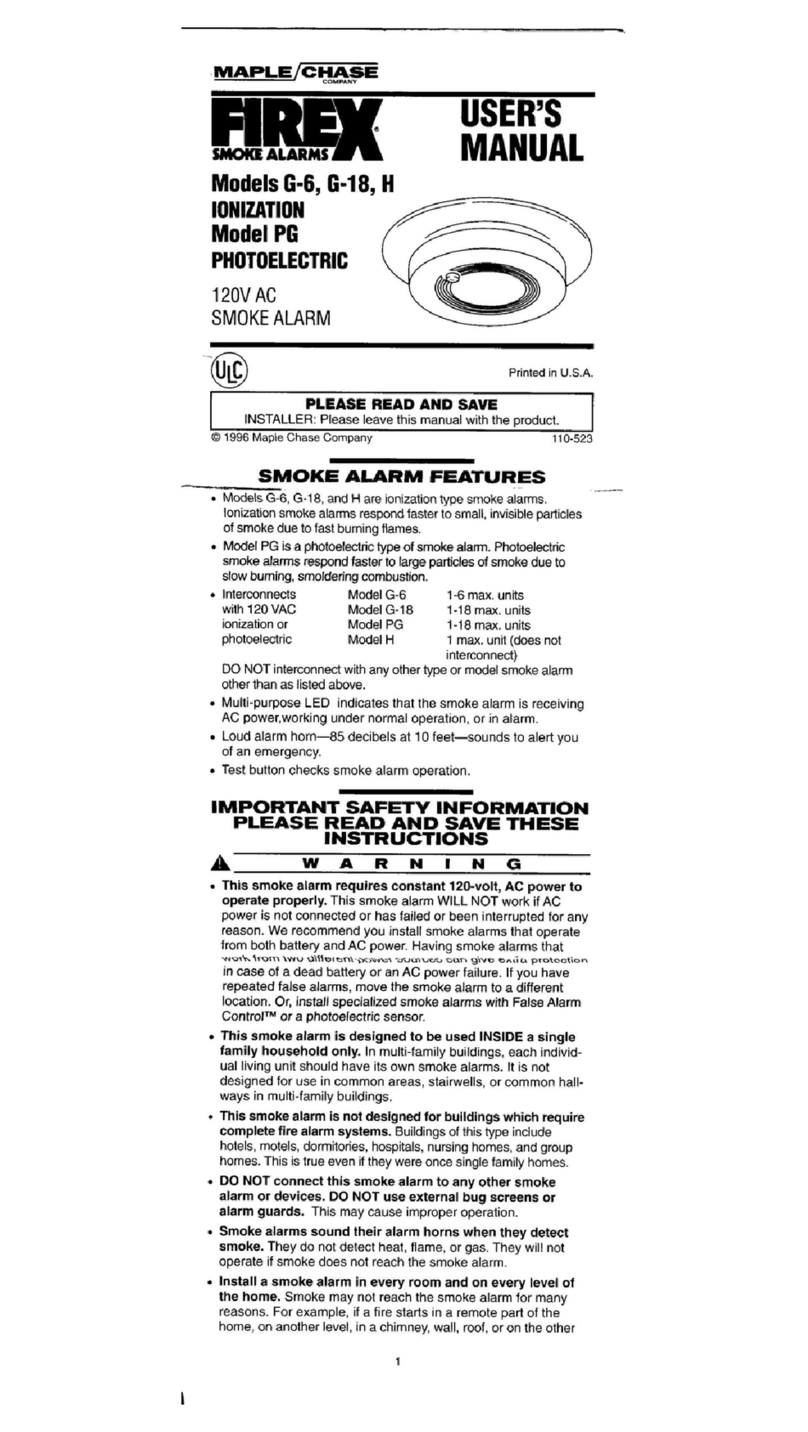 Firex G-6 user manual