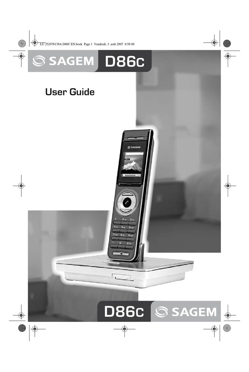 Sagem D86C User manual